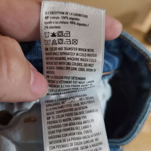 American Eagle Outfitters Jeans Women’s 0 Blue Mom Straight Stretch Denim - Picture 4 of 12